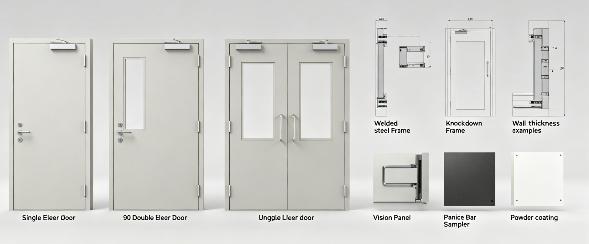 90 minute fire rated steel doors