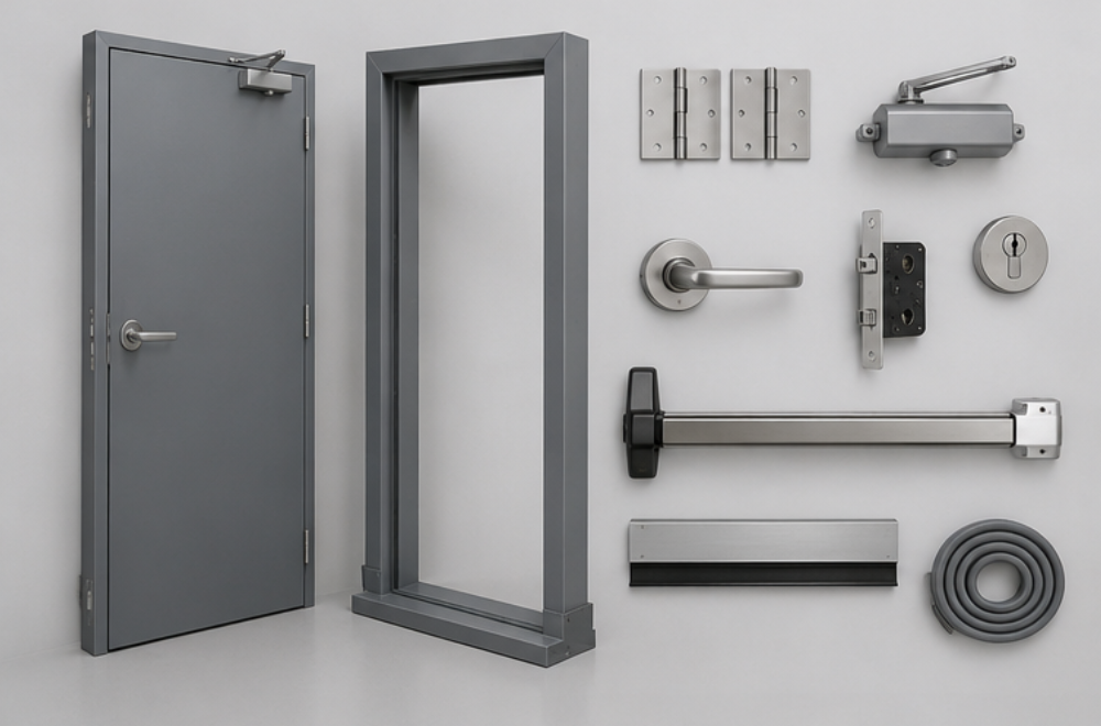 90 minute steel fire door
