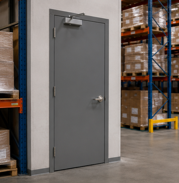 warehouse fire rated steel doors