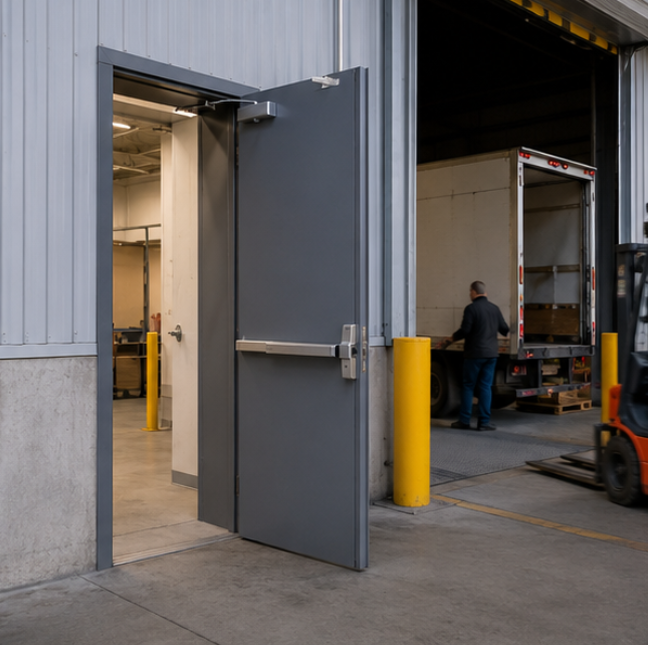 fire rated steel doors for warehouse