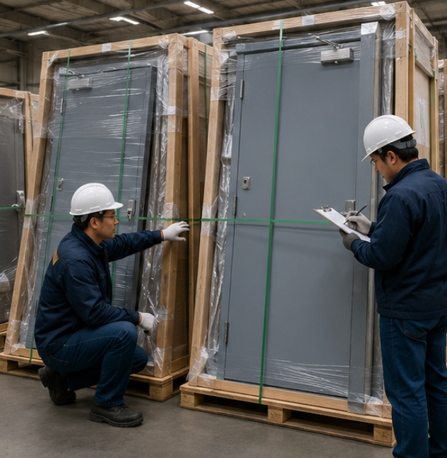 warehouse fire rated steel doors