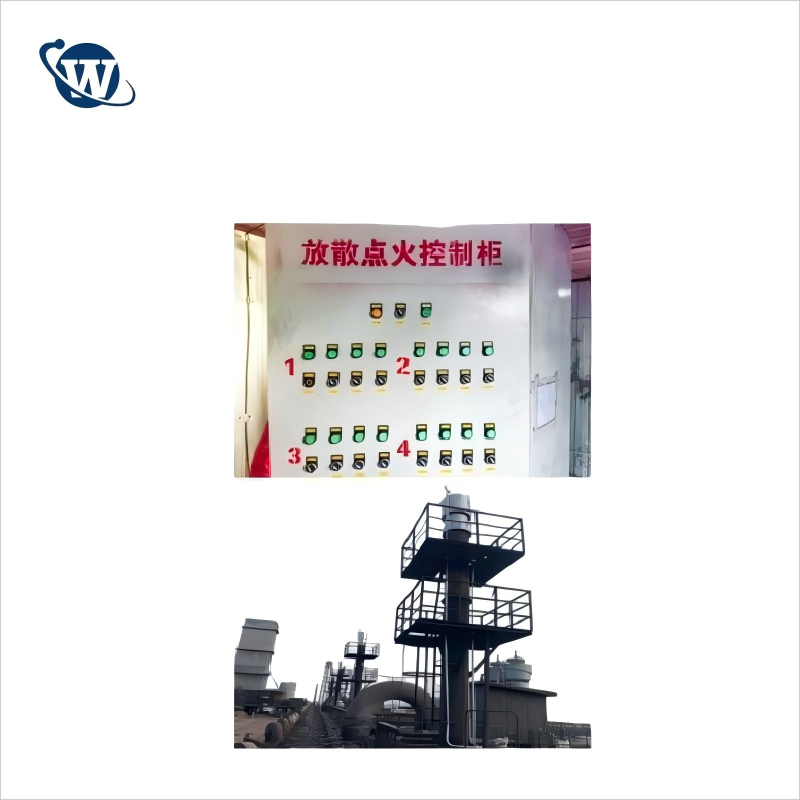 Automatic ignition control system for flare stack