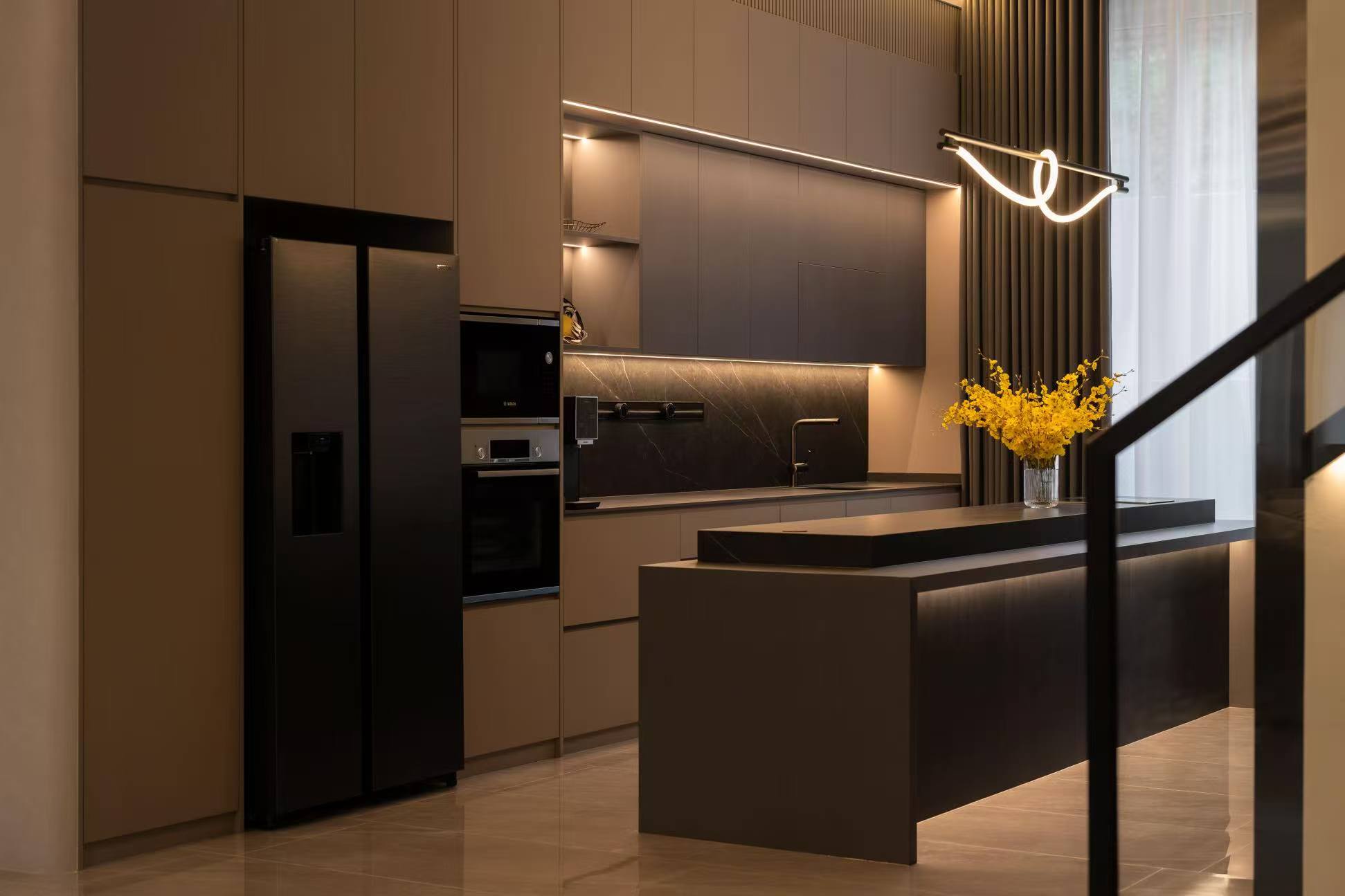 Custom luxury villa cabinets