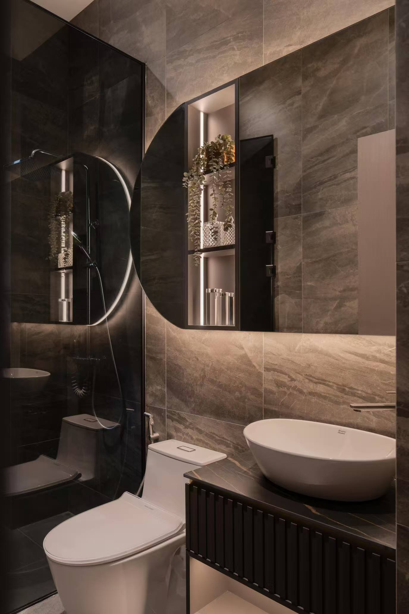 சிங்கப்பூர் குளியலறை தனிப்பயன் அலமாரி - தனியார் குடியிருப்பு நிறுவல்