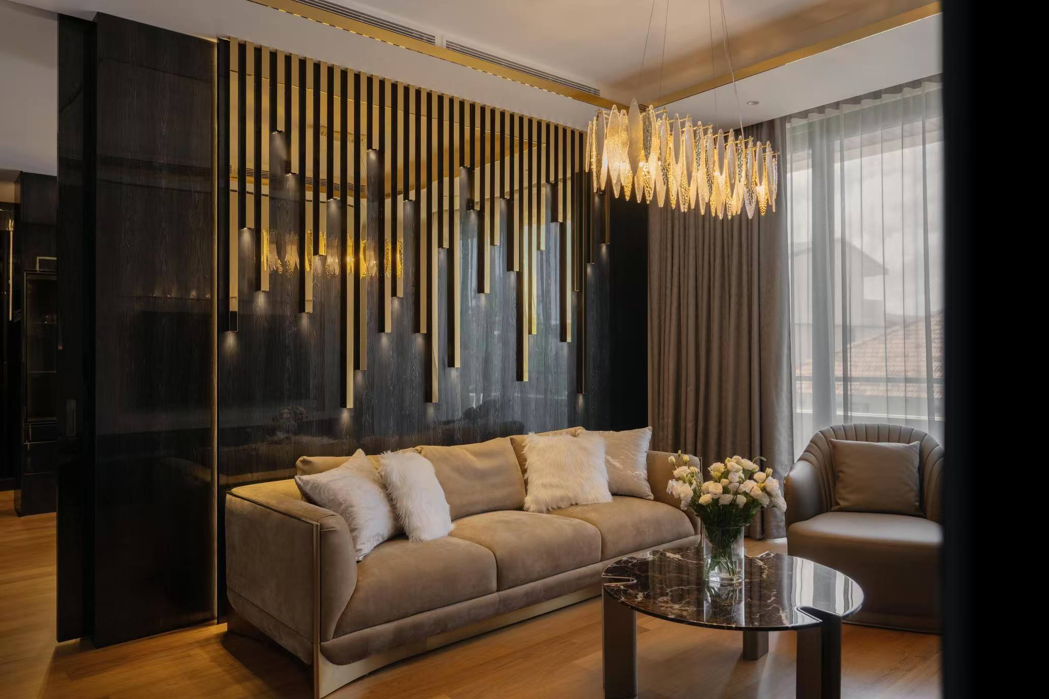 Luxury mansion master bedroom cabinet factory