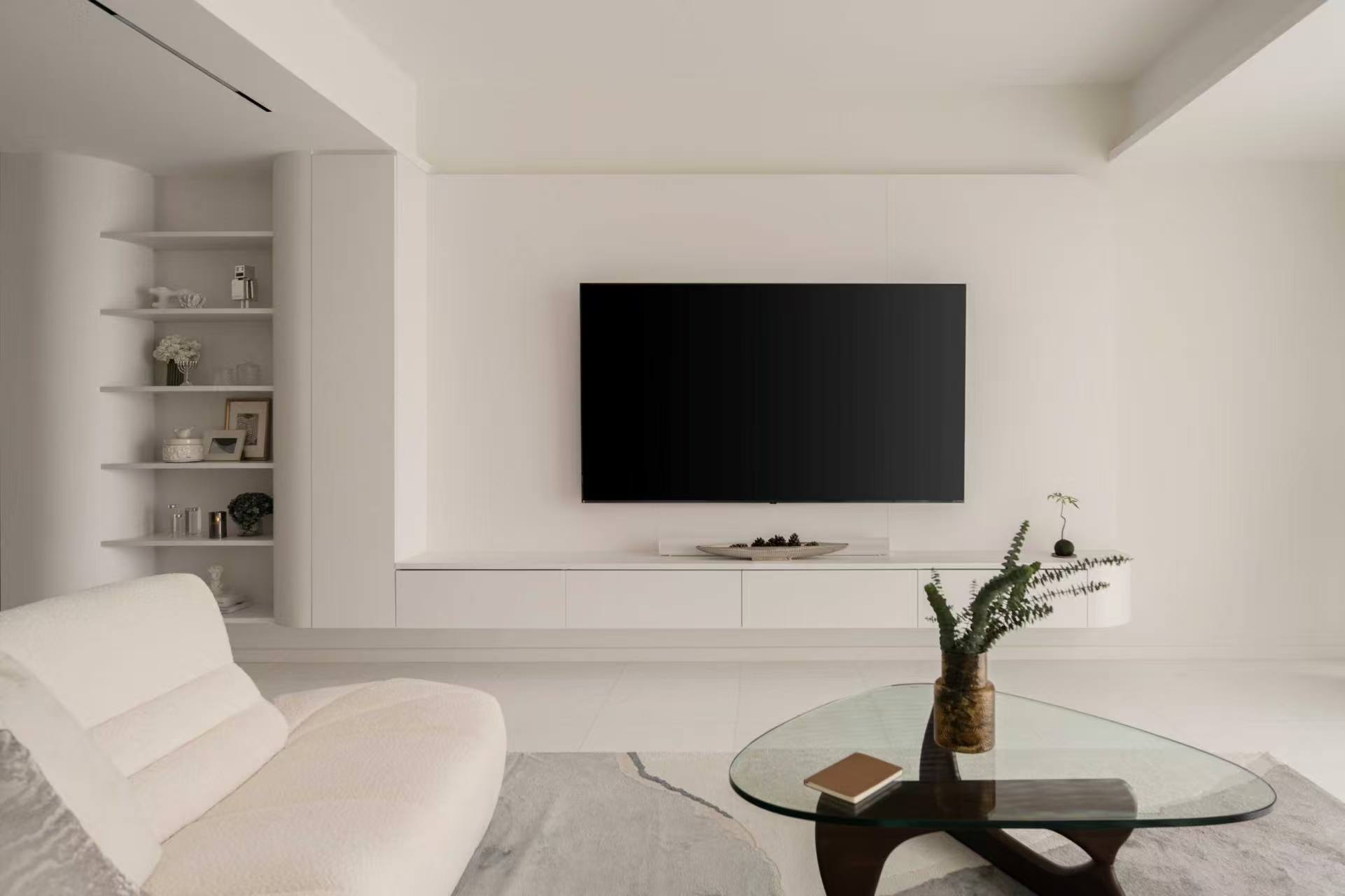 TV cabinet custom design Singapore living room