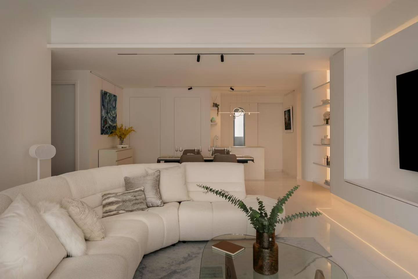 TV cabinet custom design Singapore living room