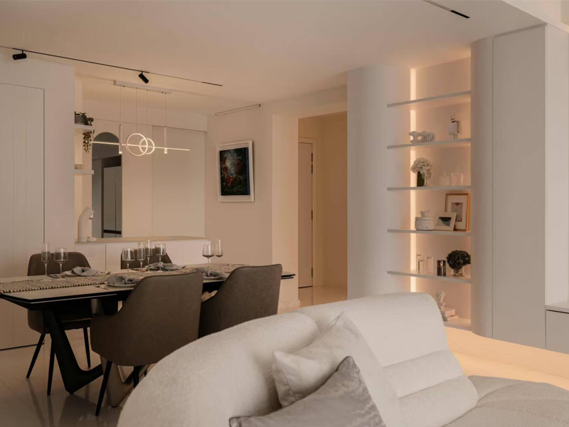 டிவி கேபினட் தனிப்பயன் வடிவமைப்பு சிங்கப்பூர் வாழ்க்கை அறை