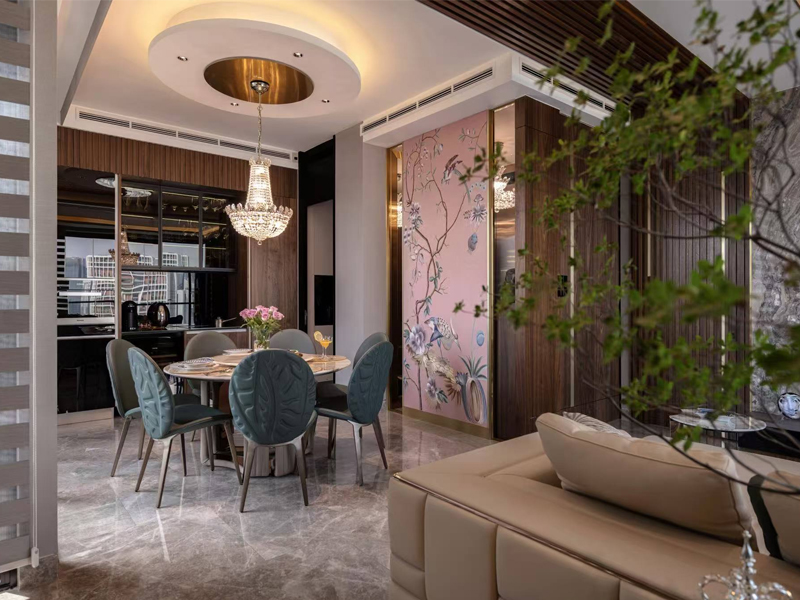 தனிப்பயனாக்கப்பட்ட வீட்டிற்கான ஆர்டர் செய்யப்பட்ட வாழ்க்கை அறை அலமாரிகள்