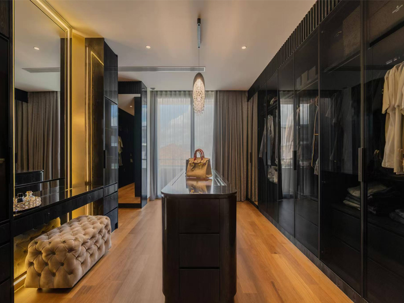 ஆடம்பர மாளிகை மாஸ்டர் படுக்கையறை அலமாரி தொழிற்சாலை