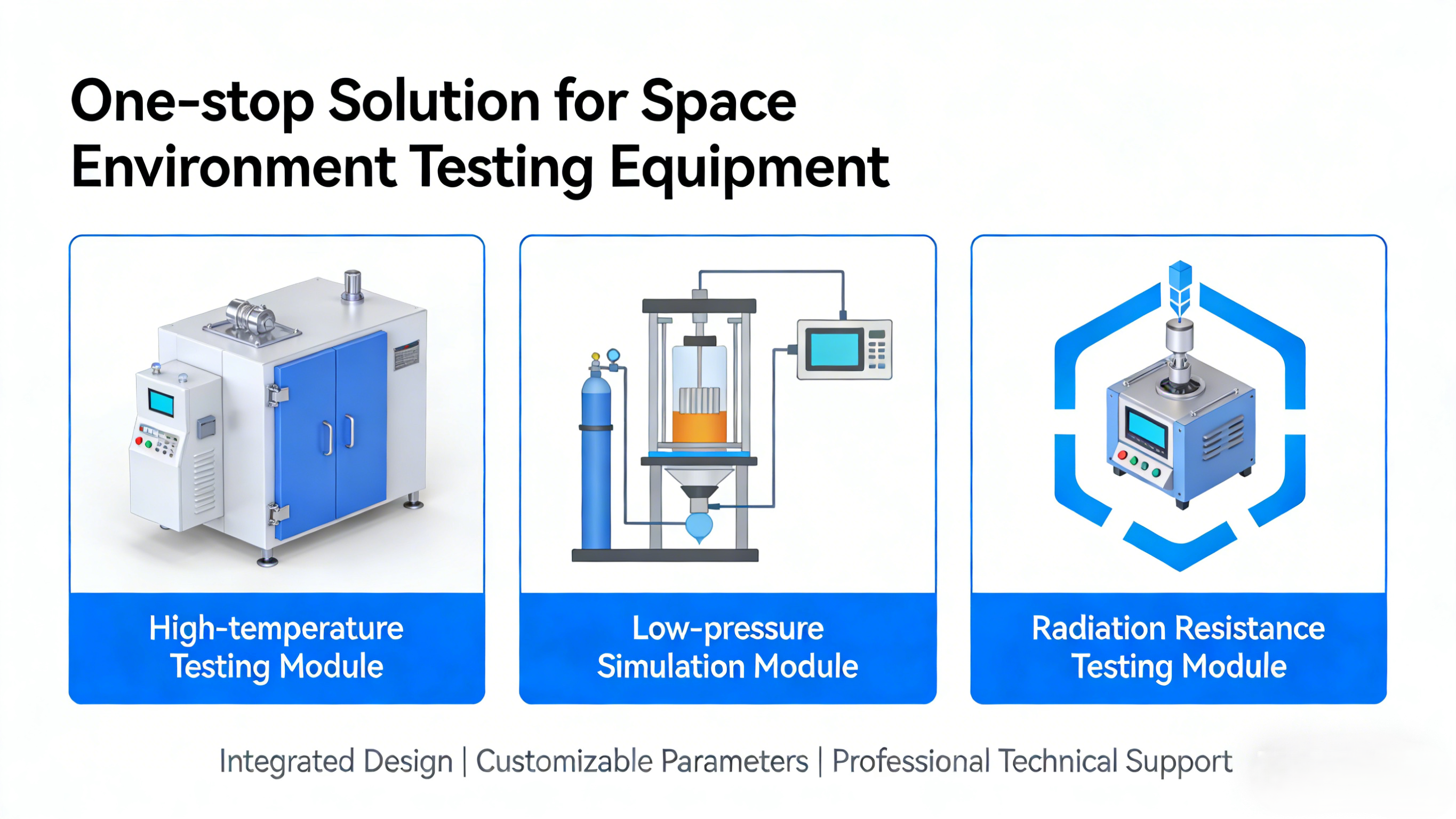 โซลูชันครบวงจรสำหรับอุปกรณ์ทดสอบสภาพแวดล้อมในอวกาศ