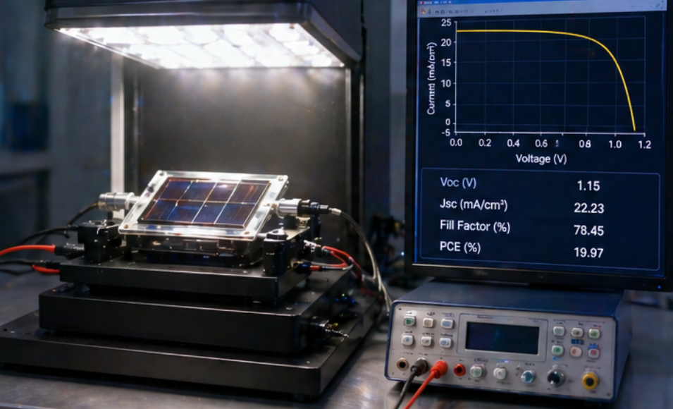 AAA class solar simulator perovskite
