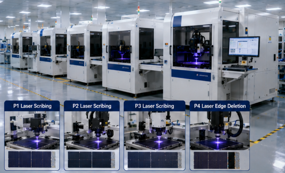 P1 P2 P3 P4 laser scribing for perovskite modules​