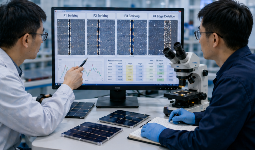 P1 P2 P3 P4 laser scribing for perovskite modules​