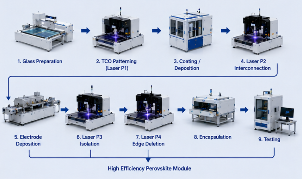 Perovskite solar panel production line budget