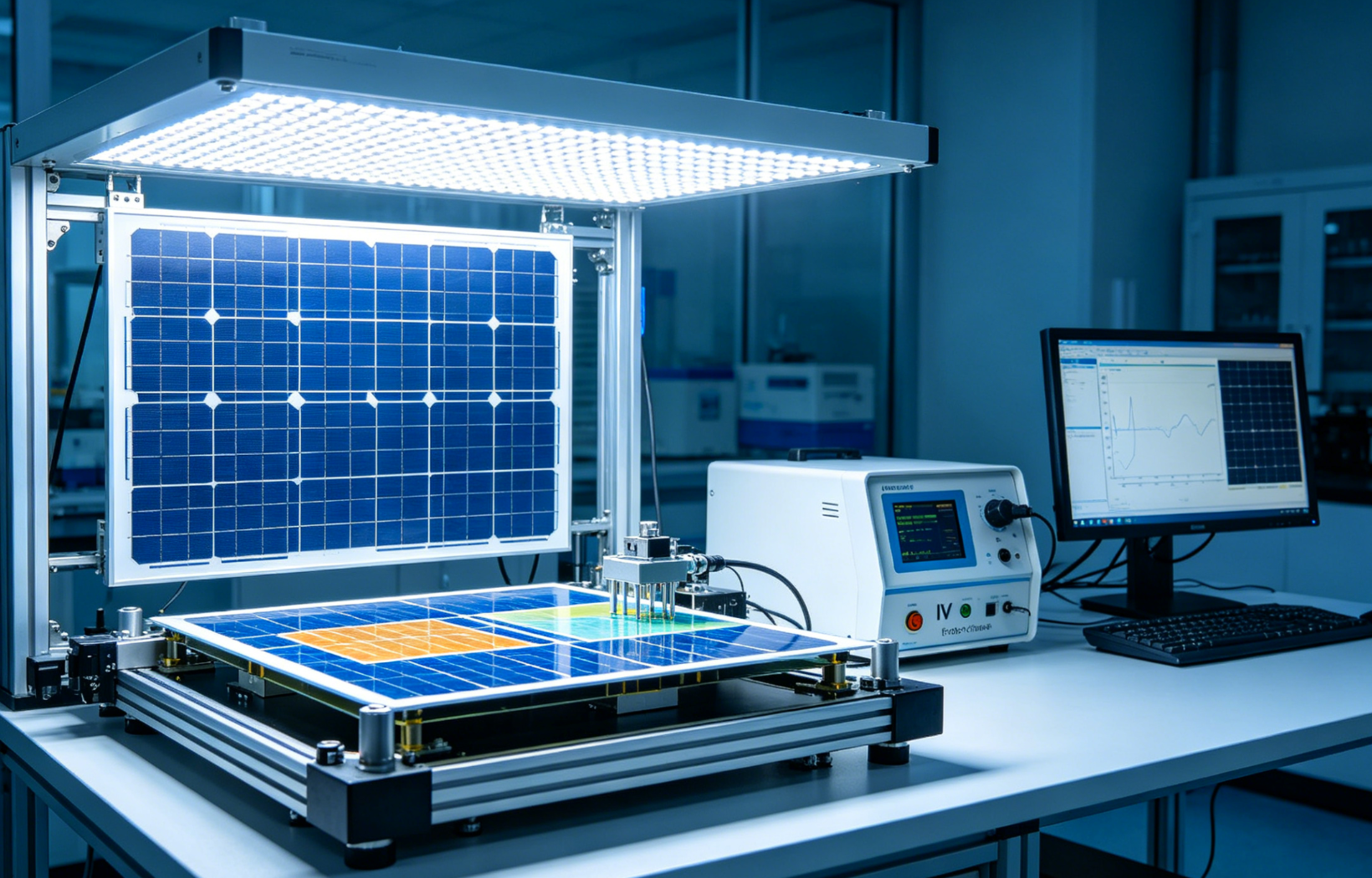 Solar simulator for perovskite cells