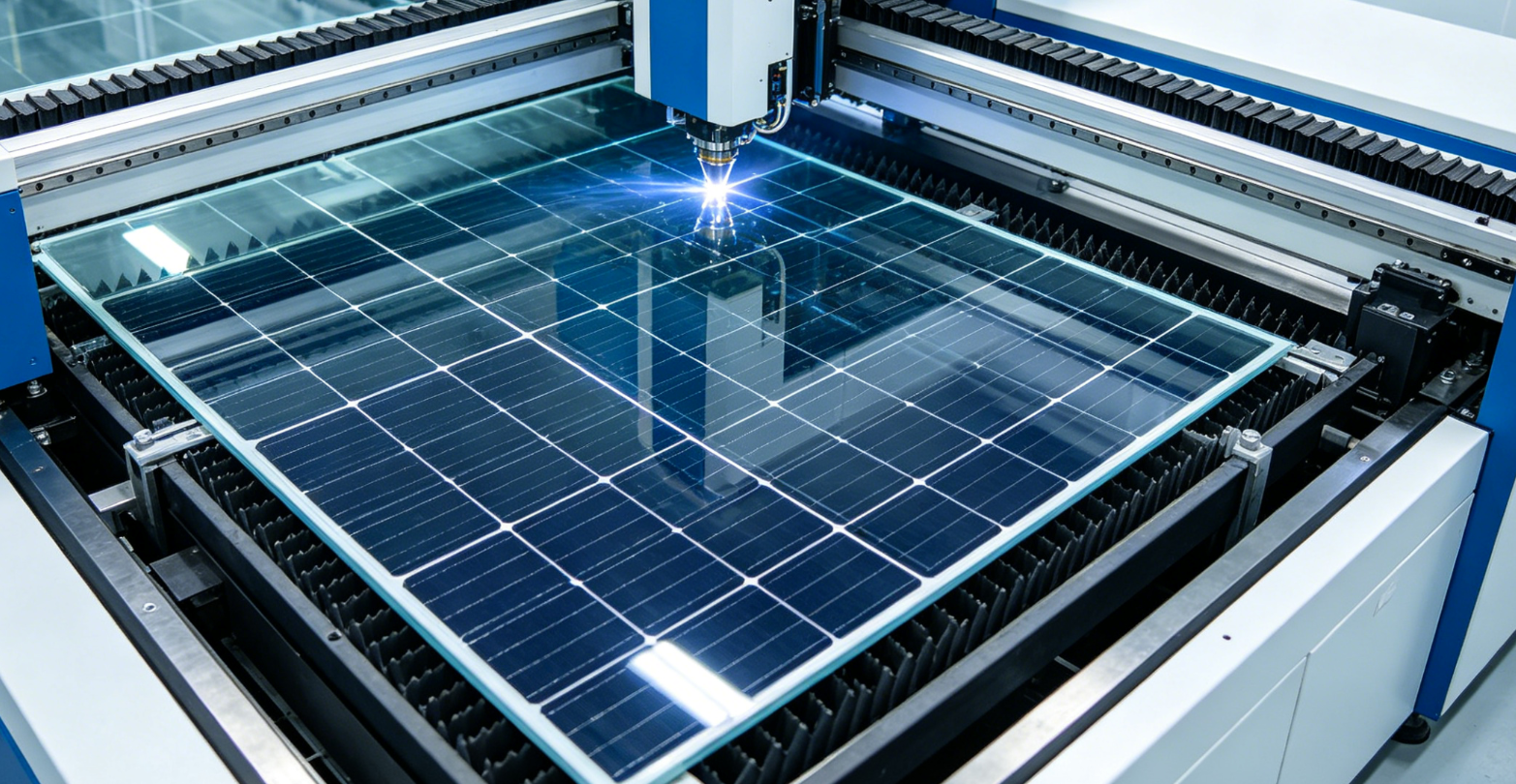 Solar panel glass cutting equipment