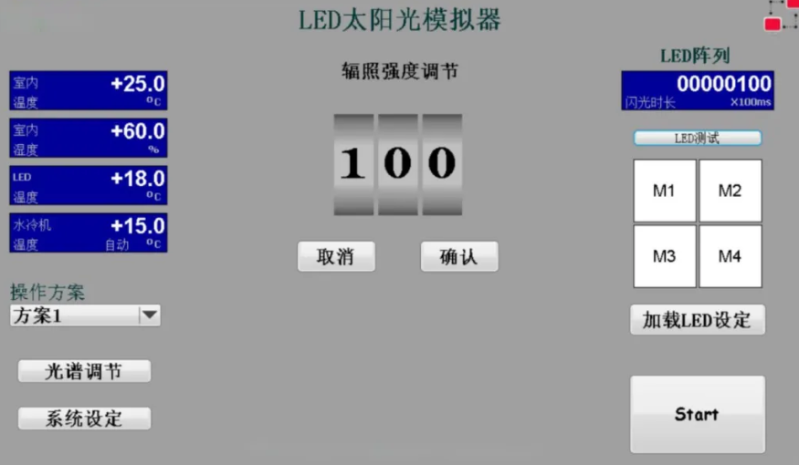Xenon solar simulator