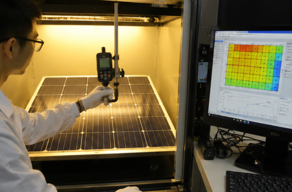 Solar simulator for pilot line