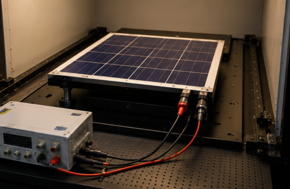 Solar simulator with IV tester Solar simulator with IV tester