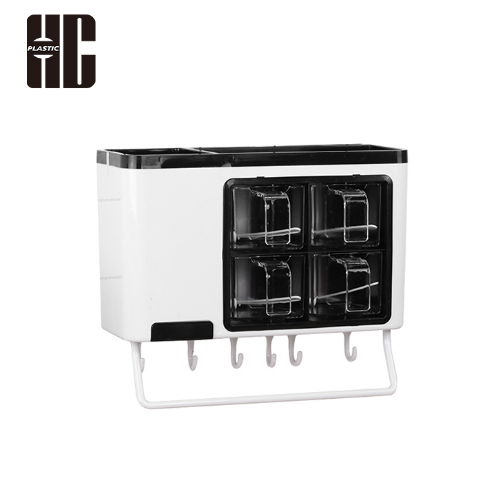 Practical Kitchen Storage Solution With Multiple Sections And Hanging Hooks