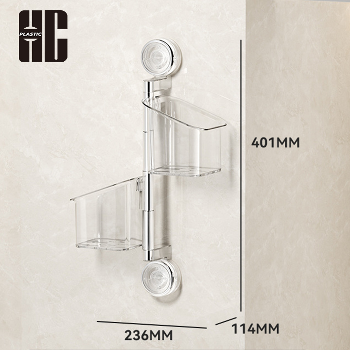 Kitchen Plastic Food Storage Containers Organizer With Rotating Compartments