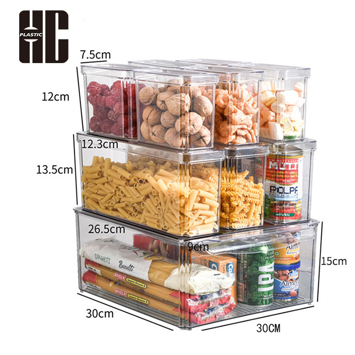 Kitchen Food Storage Box Set With Different Sizes