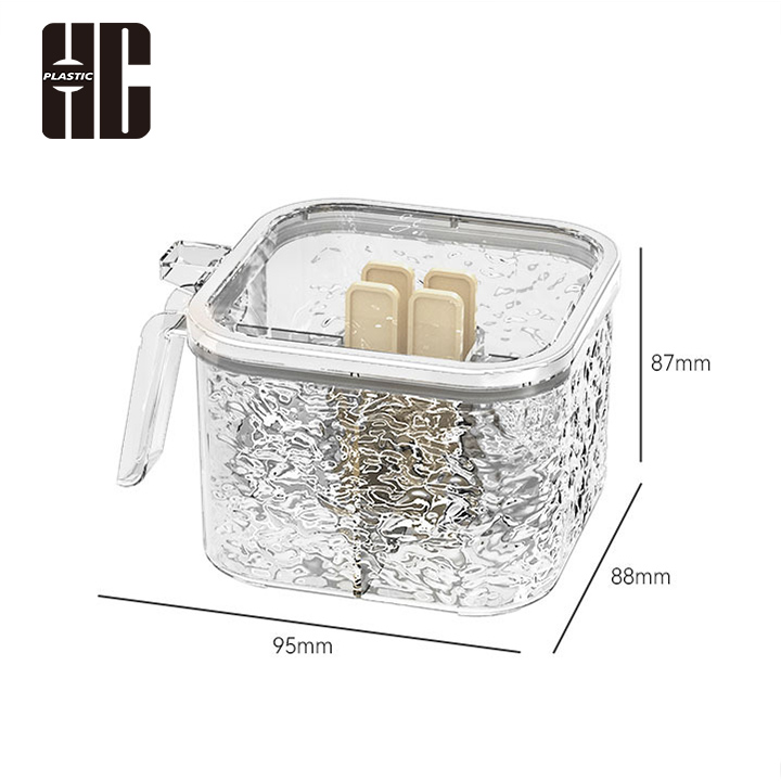 Transparent Seasoning Storage Solution For Kitchen