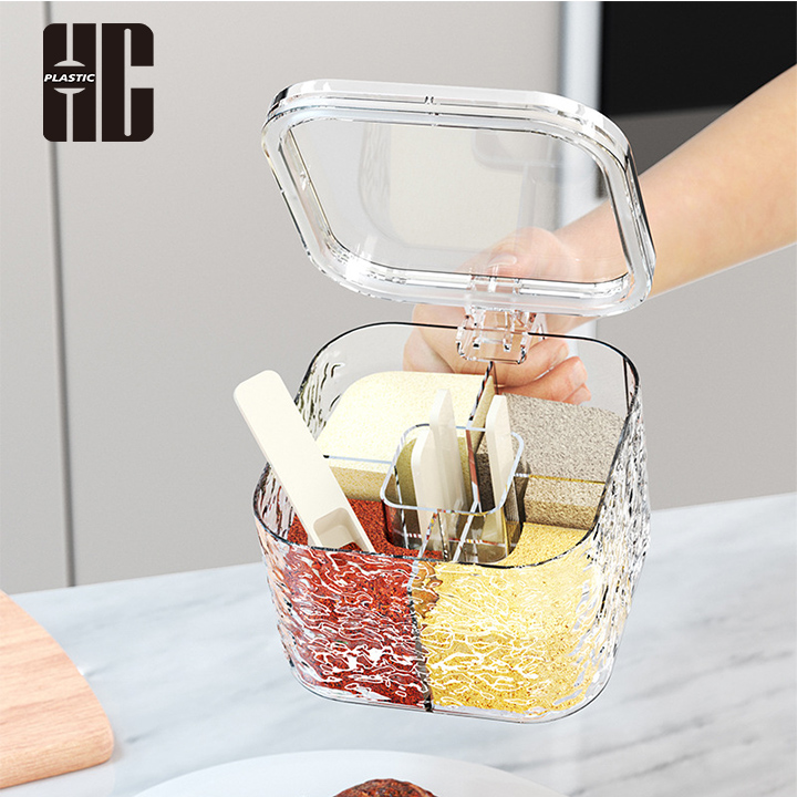 Transparent Seasoning Storage Solution For Kitchen