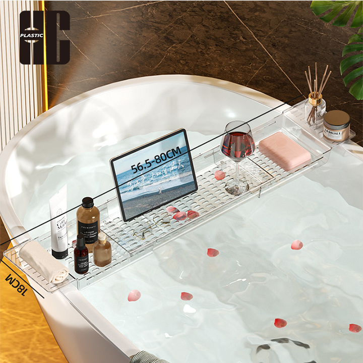 Bathroom Bathtub Tray With Extendable Design
