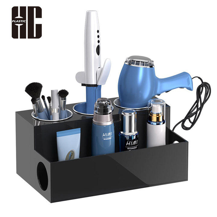 Hair Dryer And Styling Tool Organizer For Bathroom Countertops