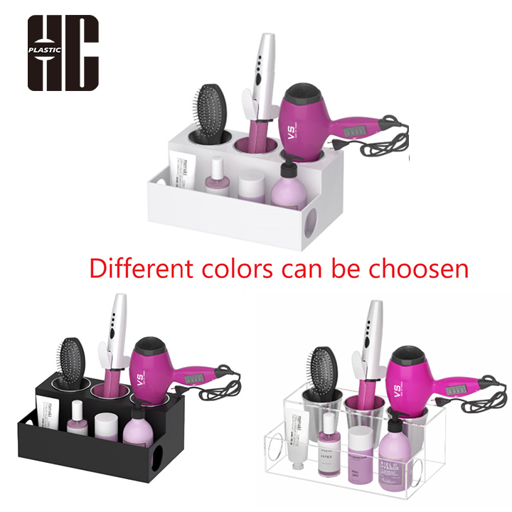 Hair Dryer And Styling Tool Organizer For Bathroom Countertops