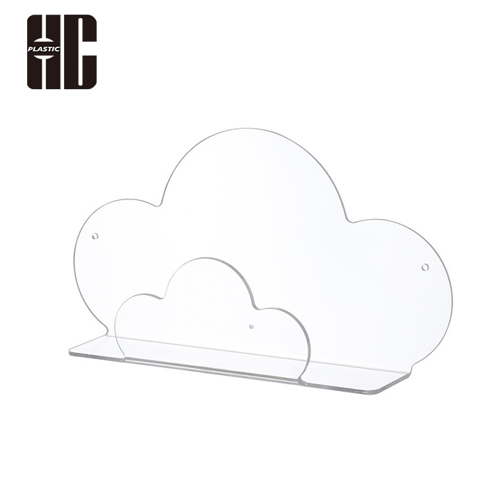 Cloud Shaped Wall Mounted Plastic Bathroom Panels Decorative Shelf