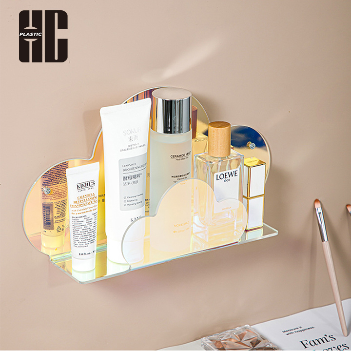 Cloud Shaped Wall Mounted Plastic Bathroom Panels Decorative Shelf