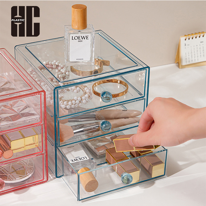Cosmetic Acrylic Drawer Storage Box With Multiple Layers
