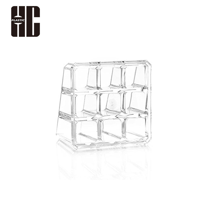 Space Saving Acrylic Makeup Storage Box With Multiple Sections