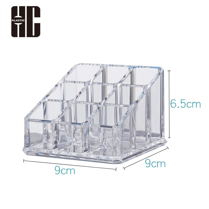 Space Saving Acrylic Makeup Storage Box With Multiple Sections