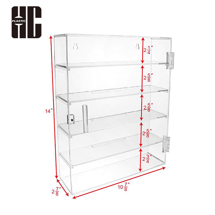 Collectibles Acrylic Display Case With Lockable Door