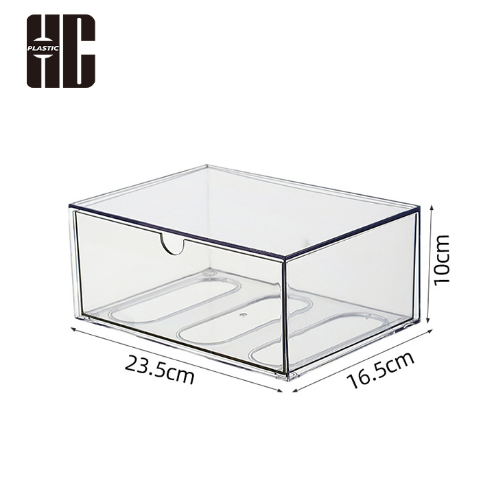 Space Saving Acrylic Storage Container With Multiple Compartments