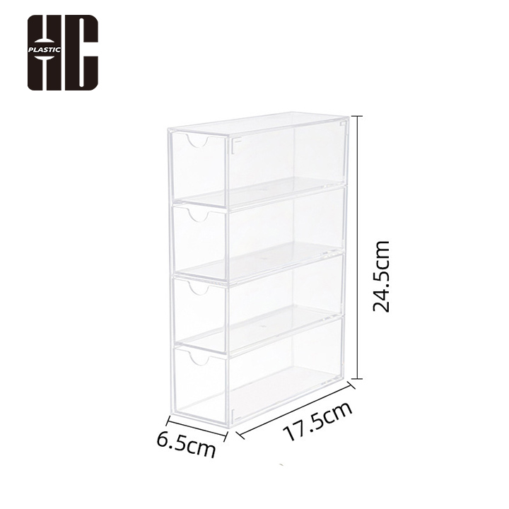 Space Saving Acrylic Storage Container With Multiple Compartments