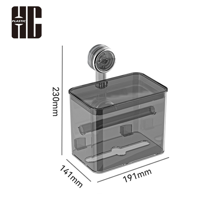 Wall - Mounted Plastic Tissue Box for Bathroom Organization