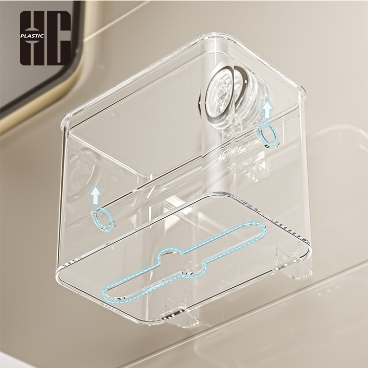 Wall - Mounted Plastic Tissue Box