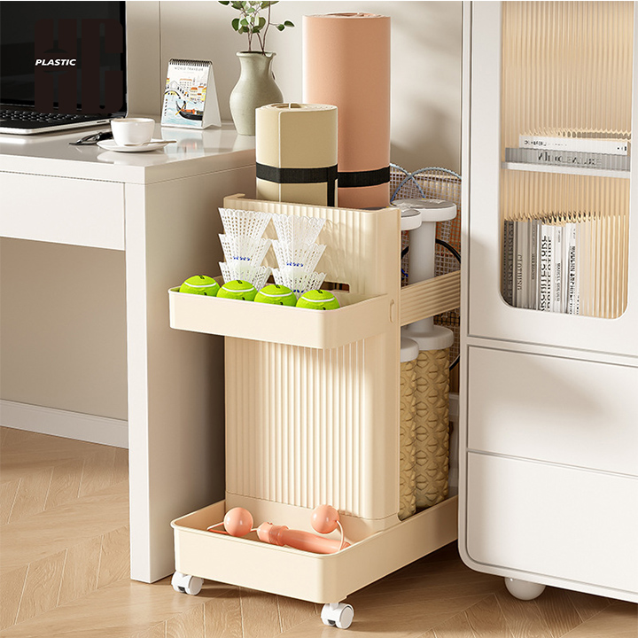 Rolling Cart for Fitness Equipment Storage