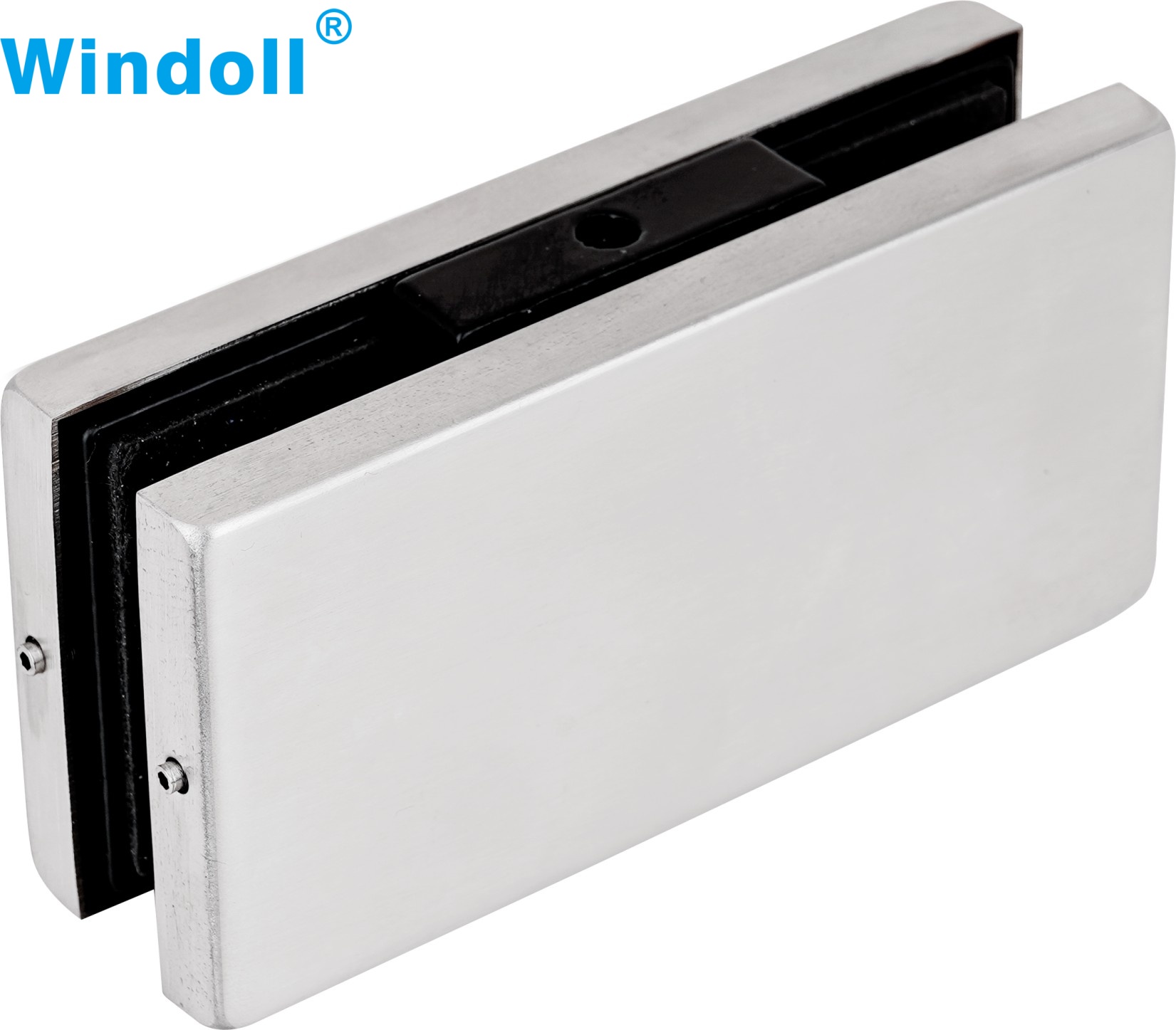 Upper And Bottom Hardware Stainless Steel Patch Fitting Glass Door