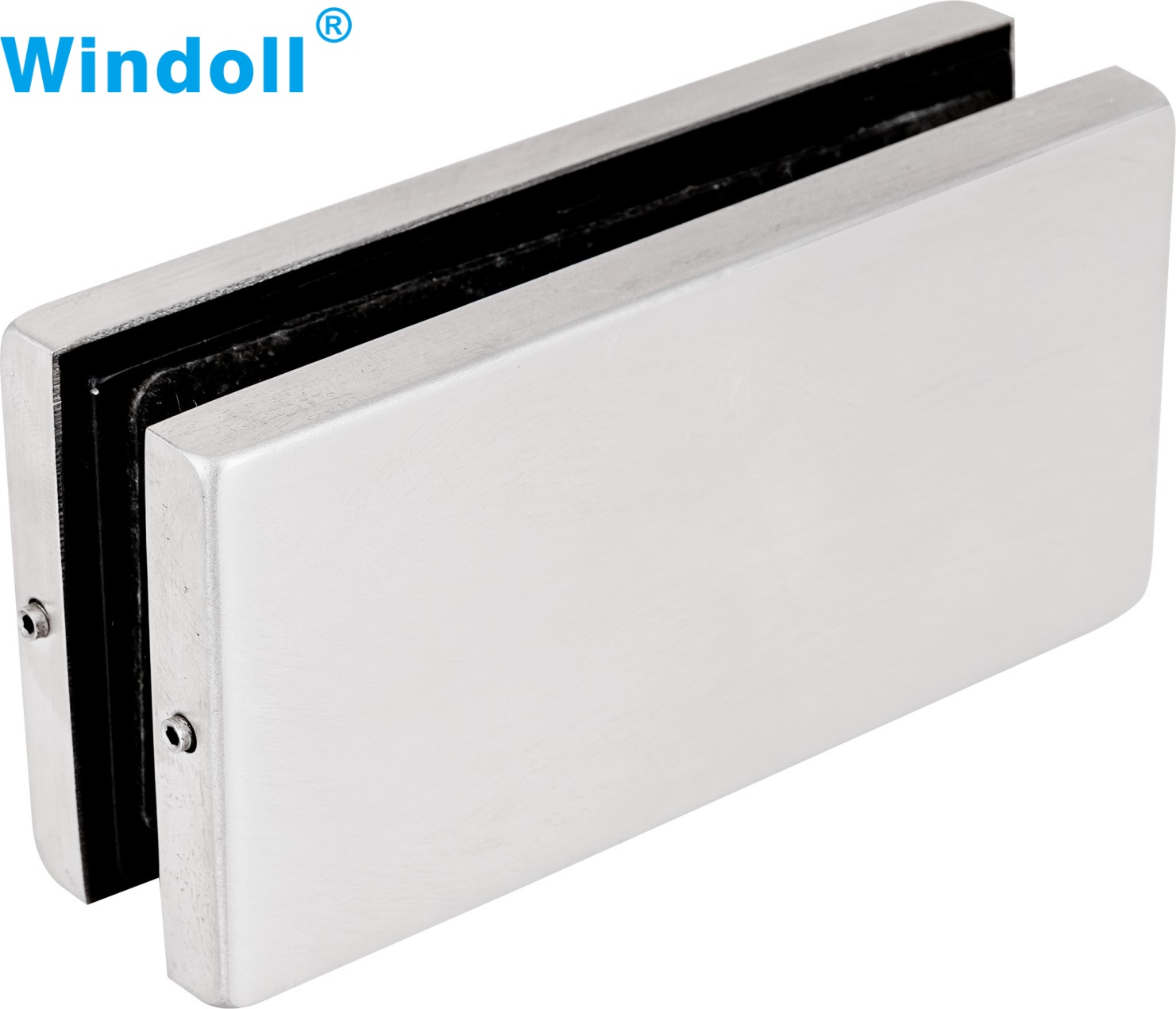 Upper And Bottom Hardware Stainless Steel Patch Fitting Glass Door