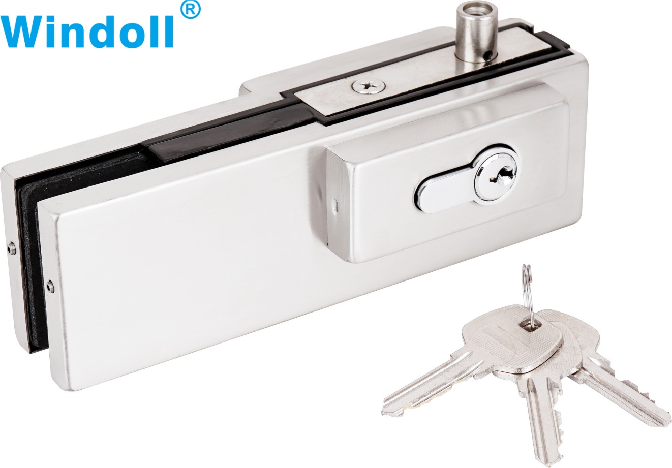 Modern SS304 Glass Door Patch Fittings Glass Hardware Door Clamp For Bathroom Glass Fittings