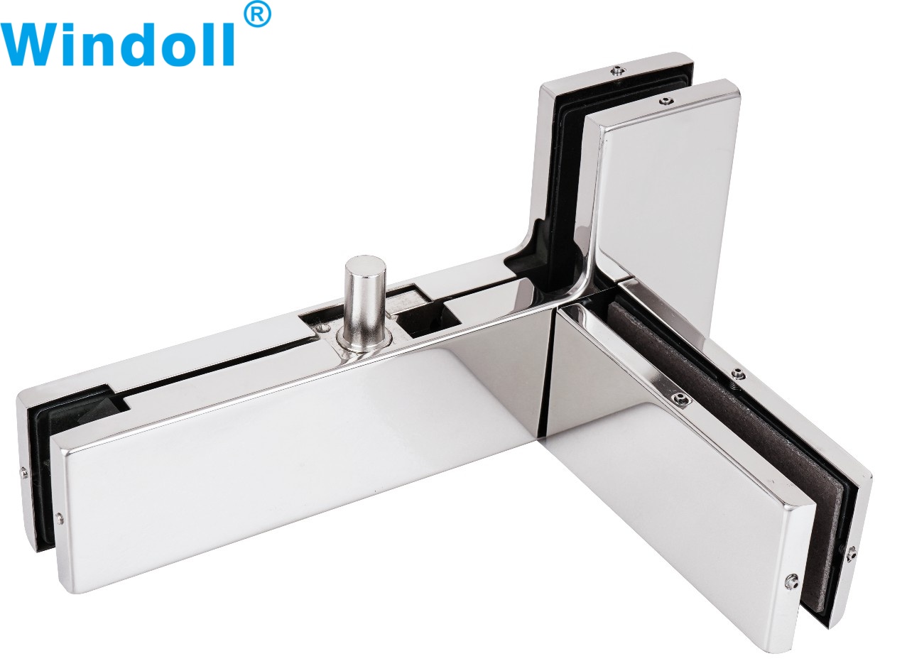 Hydralic Stainless Steel Clamp Bottom Patch Fitting Glass Fitting Frameless Glass Door Patch Fitting Set