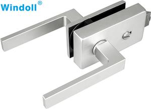 Wholesale Framed Sliding Glass Door Key Locks Multi-Select Type Glass Door Lock Zinc Lever Lock With Handles