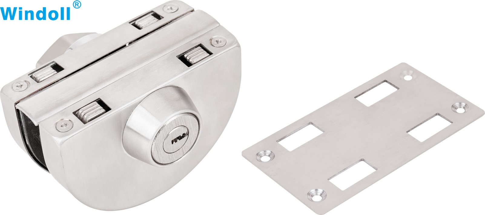 Wholesale Quick Simple Installation Cost Effectiveness Durable Stainless Steel Frameless Toughened Glass Door Lock