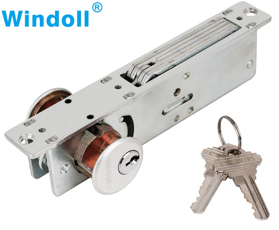Sliding Mortise Door Lock Mico Profile Slinding Door Lock For Aluminum Frame Door With Keys